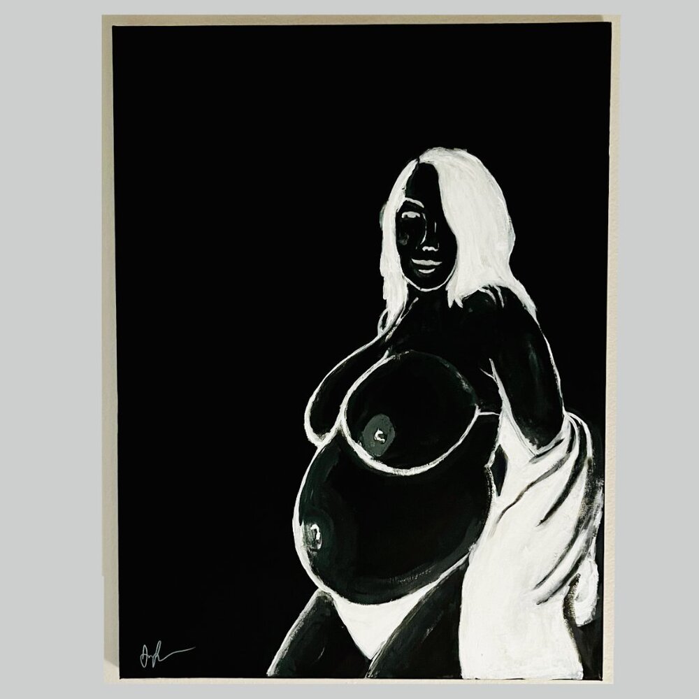 (Negative) -  (Original) Great Expectations ( 18 x 24 | Acrylic on Canvas, 2024)